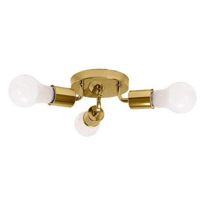 Toolight, Trojité stropní kovové svítidlo Gold APP704-3C, zlatá, OSW-05203