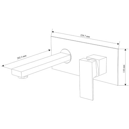 51631 mexen cube umyvadlova bateria pod omietku dvojotvorova chromova 73115 00