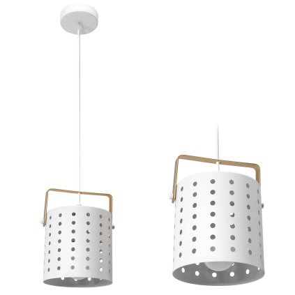 Toolight - Stropní svítidlo 1xE27 60W APP957-1CP, bílá, OSW-03211