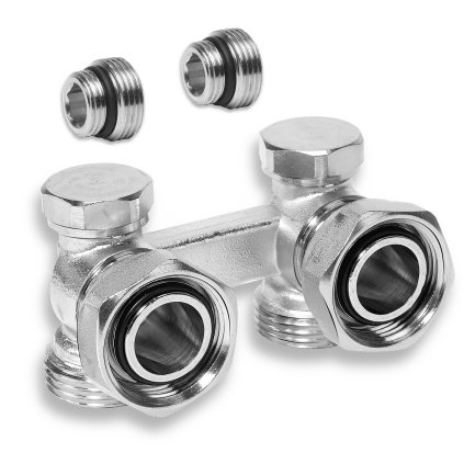 Novaservis - Radiátorový uzavírací ventil dvojitý rohový 3/4", RA351/25