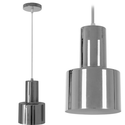 Toolight - Moderní kovová stropní lampa 1xE27 APP285-1CP, chromová, OSW-08403