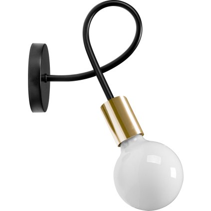 Toolight - Nástěnná lampa 1xE27 60W APP516-1W, černá, OSW-00073