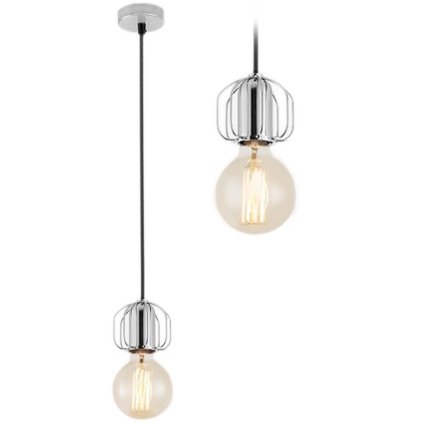 166071 6 toolight stropna lampa 1xe27 app594 1cp chromova osw 09891