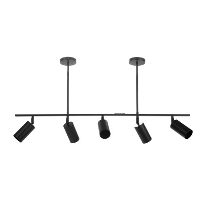 Toolight - Stropní lampa 5xGU10, APP210-3CPR, černá, OSW-03400