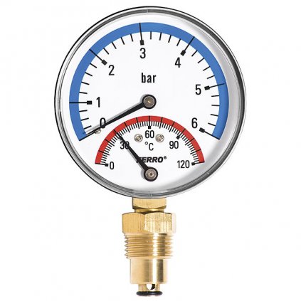 86376 novaservis termomanometr 80mm 1 2 radialni 0 6bar tm80r