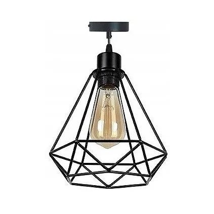 Toolight - Stropní lampa Reno 1xE27 180986D, černá, OSW-00015