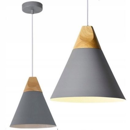 Toolight - Závěsná lampa Scandi A 1xE27, šedá, OSW-00103