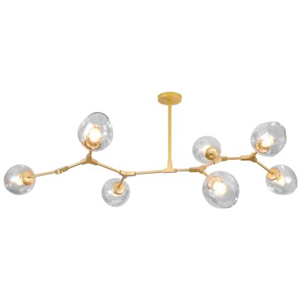 Toolight, stropní svítidlo Spider 7xE27, zlatá, OSW-08556