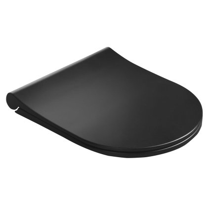 Sapho, AVVA Slim WC sedátko s pomalým zavíráním, černá