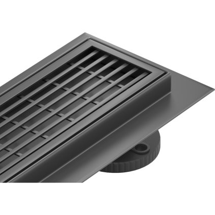 Mexen Flat M33 nerezový sprchový žlab 60 cm, černá, 1733060-15