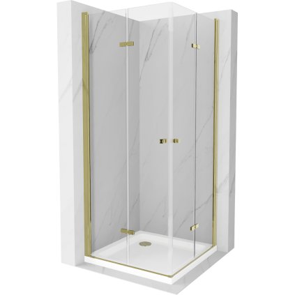 154620 2 mexen lima duo sprchovy kut 70 dvere x 70 dvere cm 6mm cire sklo zlaty profil slim sprchova vanicka biela 5cm zlaty sifon 856 070 070 50 02 4010g