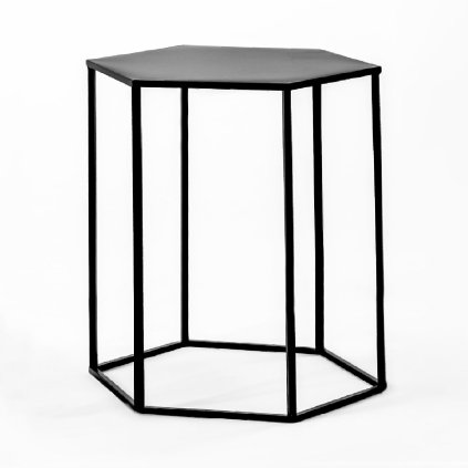 Tutumi, Kávový - konferenční stolek 46×46×55 cm SG1710-07, černá, KRZ-16673