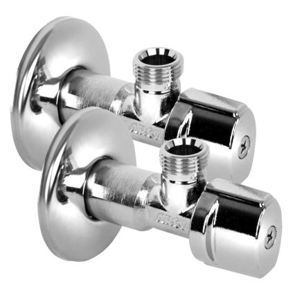 Sapho, ARCO rohový ventil bez matky A-80 1/2'x3/8', anticalc, chrom, pár