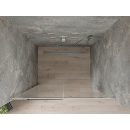 Mexen OMEGA posuvné sprchové dveře do otvoru 150 cm, 825-150-000-01-00