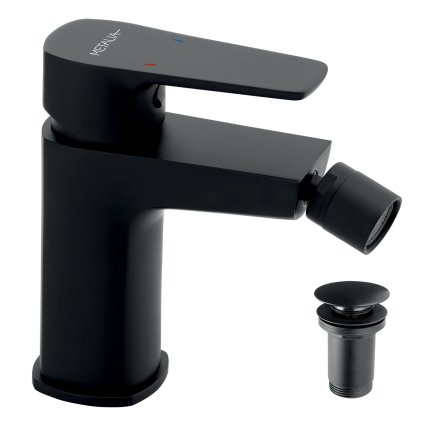 Novaservis Metalia 58, bidetová baterie s výpustí, černá, 58011-5