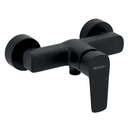 Novaservis Metalia 58, sprchová baterie bez příslušenství 150 mm, černá, 58061/1-5