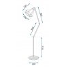 Toolight - Podlahová lampa Reno 1xE27 60W 300216 Diament, černá, OSW-06963