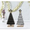 Tutumi, vánoční stromek, sváteční dekorace KL-21X14, černá, CHR-00673