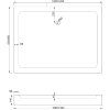 mexen rio brodzik prostokatny 100 x 80 cm bialy 45108010