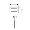 Geberit Sigma30 - Ovládací tlačítko Sigma30, chrom lesklý, 115.883.KH.1