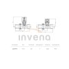Invena, přímý radiátorový ventil, grafitová, INV-CZ-32-P15-S