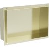 Mexen X-Wall-NR, polička na zapuštění pod obklad bez límce 30 x 20 cm, zlatá lesklá, 1951302010