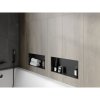 Mexen X-Wall-NR, polička na zapuštění pod obklad bez límce 45 x 20 cm, černá matná, 1971452010