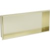 Mexen X-Wall-NR, polička na zapuštění pod obklad bez límce 75 x 30 cm, zlatá lesklá, 1951753010