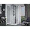 Mexen APIA, sprchový kout s posuvnými dveřmi 120 (dveře) x 80 (stěna) cm, 5mm čiré sklo, chromový profil + bílá sprchová vanička RIO, 840-120-080-01-00-4510