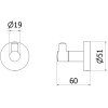 mexen remo haczyk na recznik chrom 70507351 00
