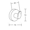 57631 mexen prislusenstvo tiber drziak na uteraky 1 hacik chrom 7050535 00