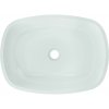 Mexen Araks, skleněné umyvadlo na desku 54 x 39,5 x 11 cm, bílá, 24155430