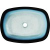 Mexen Araks, skleněné umyvadlo na desku 54 x 39,5 x 11 cm, modrá, 24155447