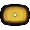 Mexen Araks, skleněné umyvadlo na desku 54 x 39,5 x 11 cm, tmavá zlatá, 24155451