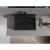Mexen Ava, umyvadlo na desku z konglomerátu 1/O 50 x 38 cm, černá matná, 23015071