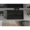 Mexen Ava, umyvadlo na desku z konglomerátu B/O 80 x 46 cm, černá matná, 23018070