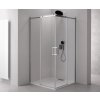 Sapho, THRON LINE ROUND čtvercový sprchový kout 900x900mm, kulaté pojezdy, rohový vstup