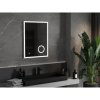 Mexen Kala, LED koupelnové zrcadlo s podsvícením a kosmetickým zrcadlem 60 x 80 cm, 6000K, ochrana proti zamlžování, 9820-060-080-611-00