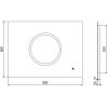 Mexen Koga, LED koupelnové zrcadlo s podsvícením 80 x 60 cm, 6000K, ochrana proti zamlžování, 9821-080-060-611-00