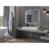 Mexen Ner, LED koupelnové zrcadlo s podsvícením 100x80 cm, 6000K, ochrana proti zamlžování, 9809-100-080-611-00