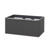 Mereo, Mailo, koupelnová skříňka 81 cm, bílá, dub, antracit, CN536S