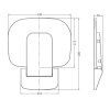 265841 7 mereo sedatko do sprchy duroplast cierne mer css121b