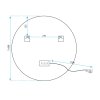 Tutumi, kulaté LED koupelnové zrcadlo 60cm FFJ60, HOM-02837