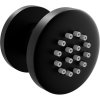 Mexen - podmítková sprchová tryska, kulatá, 50 mm, černá, 79361-70