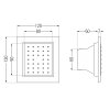 63349 3 mexen podmietkova sprchova tryska stvorcova 130x130 mm ruzova zlata 79366 60