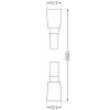 Mexen příslušenství, Sprchová hadice 125 cm, hladký povrch, zlatá, 79425-50