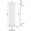 251891 mexen oregon vykurovacie teleso 1200 x 360 mm 417 w biela w202 1200 350 00 20