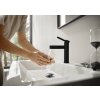 Hansgrohe Finoris, umyvadlová baterie 100, s výpustí Push-Open, EcoSmart, černá matná, 76010670