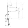 Hansgrohe Metris New, baterie na umyvadlovou mísu, chromová, 31184000