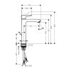 Hansgrohe Metris New, umyvadlová baterie s výpustí, chromová, 31183000